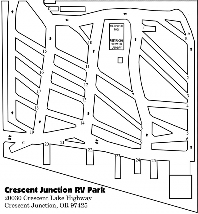 Crescent Junction RV Map
